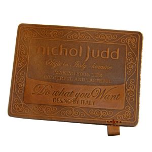 Simple Style Embossed Leather Patches Pantone Color leather patch for jeans