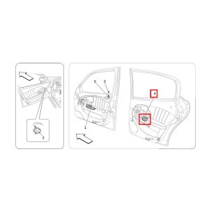 For Maserati Quattroporte 2007-2016 M139 M156 Rear Left Rear Right Side Window