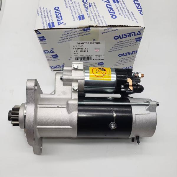 1-81100341-0 1-81100341-3 Starter Motor Assy For Isuzu Engine 6WG1 Hitachi ZX450 ZX470