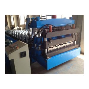 Single Chain Drive Metal Roofing Sheet Roll Forming Machine 8m * 1.6m * 1.2m