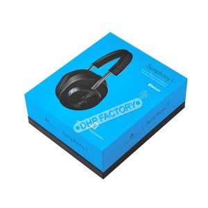 Attractive Rigid Blue Headphone Storage Box Packaging Gift Box