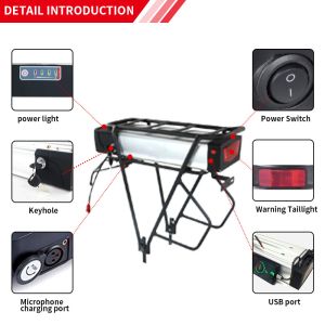 Deep Cycle 36v 42ah E Bike Battery Pack 13S4P 10S5P 18650 Pack