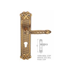 Long Durable Zinc Alloy Door Handle Corrison Resistant Customized Key Shape
