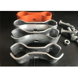 Customized Size Temporary Fence Clamps Galvanized Q235 Steel Materials