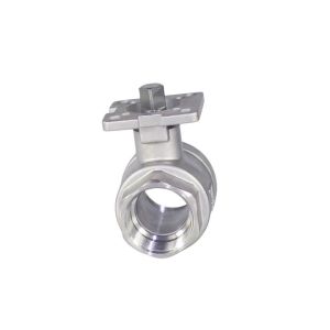 Quality Full Bore DN15 2PC Threaded Ball Valve with High Platform and Straight Through Type for sale