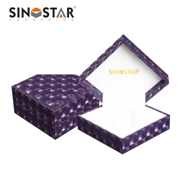 10 X 10 X 5 Inches Leather Timepiece Case with Urface Disposal Gold Hot Stamping