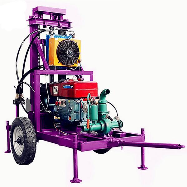 Water Well Borehole Drilling Rig Hydraulic Drilling Rig Trailer Mounted Water Well Drilling Rigs
