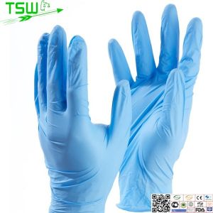 Disopsable 240mm Nitril Examination Gloves For Oil Field