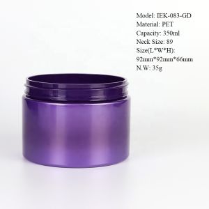 Aluminium Caps Hand Lotion PET Cream Jar 350ml OEM ODM
