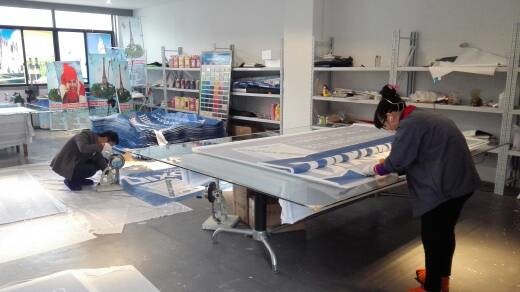 Digital Printing PVC Mesh Fencing 1000x1000 12x12 270g Outdoor Advertisement Plastic Coated Mesh