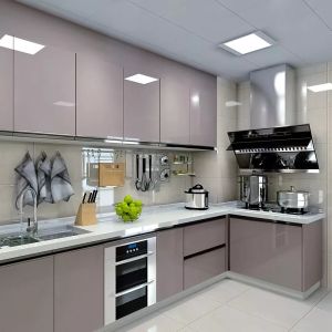 304  Stainless Steel Hotel Furniture Integral Hotel Kitchen Cabinets