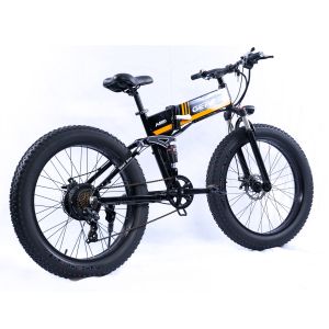 Full Suspension 26 Inch 350w Aluminium Folding Electric Bike
