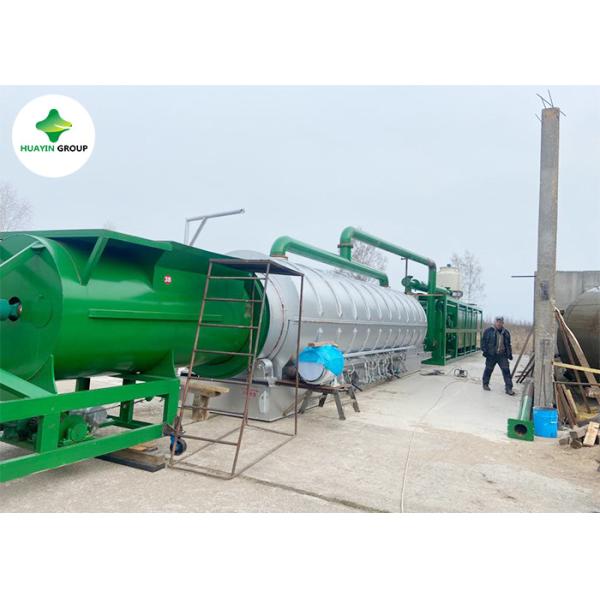 Buy Horizontal Rotating 10 Ton Waste Tyre Pyrolysis Plant Automated at wholesale prices