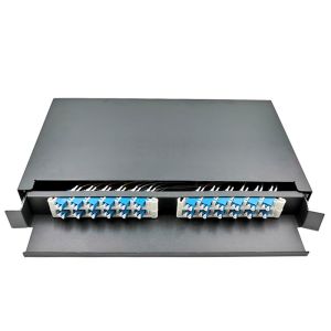 FTTH 1U Optical Fiber Distribution Panel With Duplex Connector