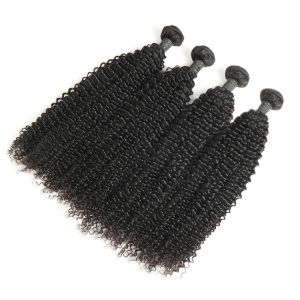 Authentic Real Curly Human Hair Weave Bundles Without Chemical Processed