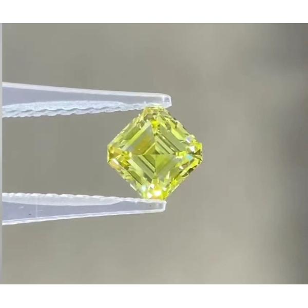 1.04 Carat Aches CVD Lab Created Yellow Diamond With Jewelry Accessories