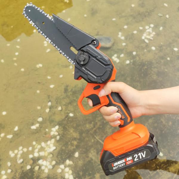Buy 6Inch Battery Powered Handheld Mini Chainsaw Brushless ChainSaw Pruning Shears at wholesale prices