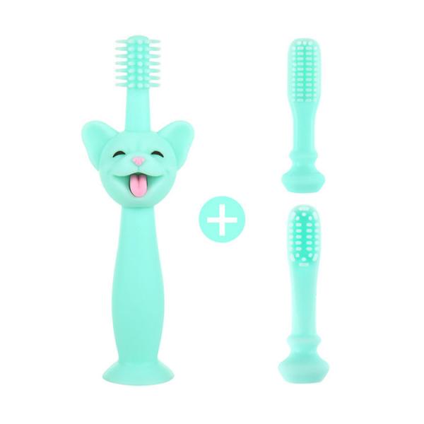 Buy Silicone Infant Teething Toys Toothbrush Food Grade Pig Head Shape at wholesale prices