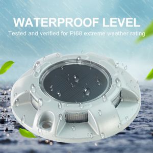 Constantly Bright Solar Deck Lights Silicon 600MAH Outdoor For Highway