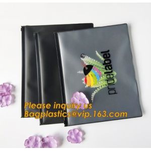 Vinyl Pvc Document File Folder Bag With Slider Zipper,PVC Document Envelope Bag