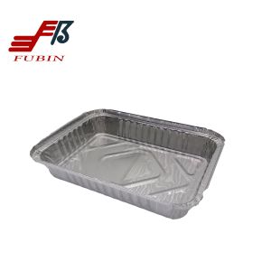 Medium Rectangular Foil Containers 750ml Shallow Aluminum Foil Pans