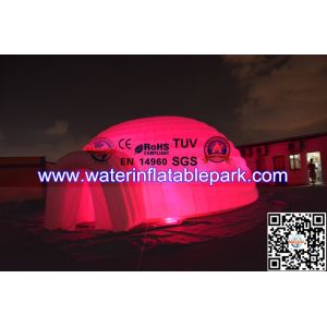 Waterproof LED Inflatable Igloo Tent , Lighting Inflatable Bar Tent