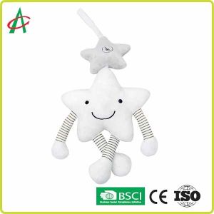 Star Shape Hanging Rattle Toys 38.5cm With Smile Emoji