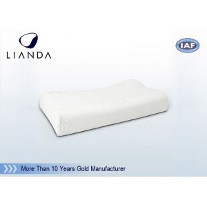 Luxury Memory Foam Pillows White Velour , Memory Foam Bed Pillow CE / SGS