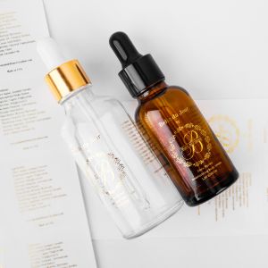 Custom Transparent Adhesive Label Sticker Skincare Essential Oil Bottle Sticker