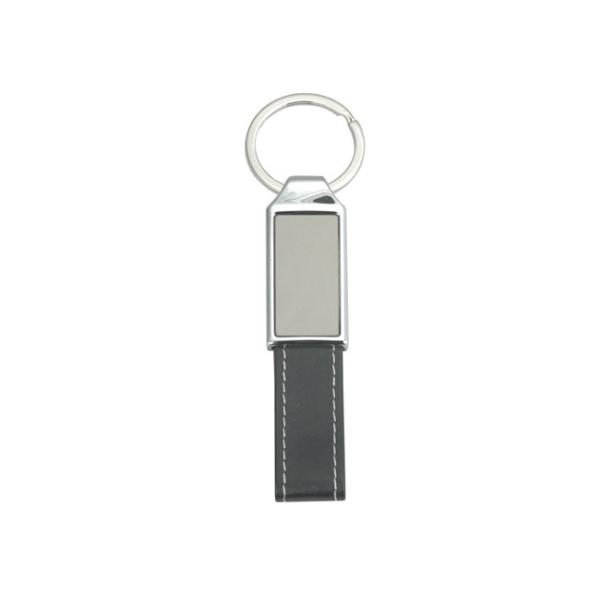 Stitching PU Leather Key Chains Zinc Alloy Mini Key Holder Leather Strap