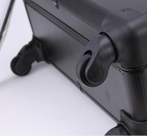 Professional Rolling Makeup Organizer With Mirror And Lights For Makeup Goods