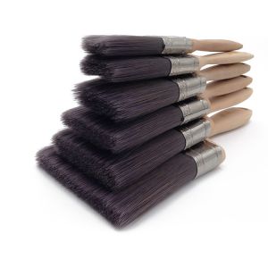 Wooden Material Handle Industrial Paint Brushes With Tin Plate Ferrule