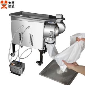 Quality 46Kg Electric Herb Grinder Stainless Steel Water Cooled Two Stage Horizontal Crusher for sale