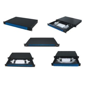 32 Core Optical Patch Panel 19 Inch Rack Mount SC Adapter Pigtails Inside