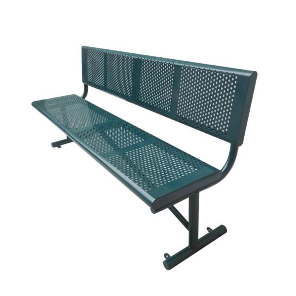 8 People ISO14001 Certified Metal Picnic Table Bench Set