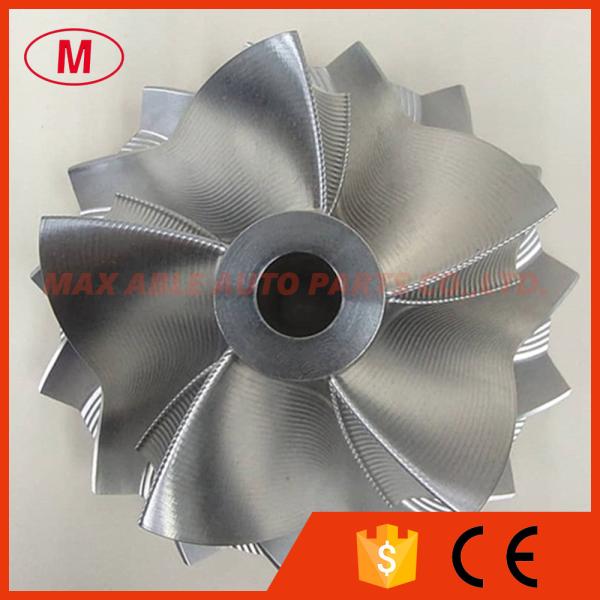 S400 1491-123-2002 5+5+5 blades 67.66/91.34mm high performance point milling Turbo aluminum 2618/billet compressor wheel