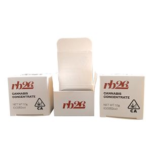 SGS Art Paper CMYK Glass Jar Packaging Box Glossy Varnishing