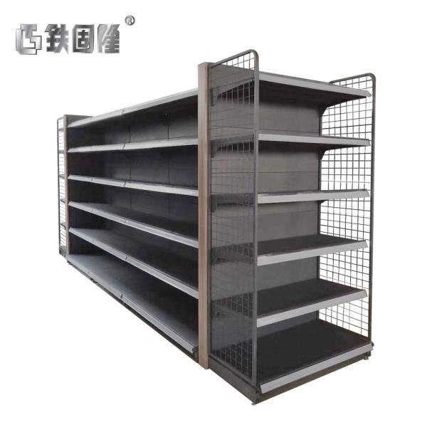 OEM ODM Rack For Grocery Store , Supermarket Metal Rack Cold rolled steel Material