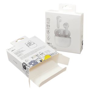 Custom Logo Printing Paper Box Reverse Direct Tuck Design for Earphone Headset