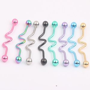 Wholesale Body Piercing Jewelry Surgical Steel Industrial Barbells Earring