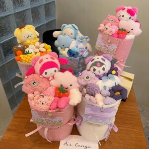 Plush Cartoon Doll Bouquet - Ready-to-Gift for Girlfriend & Bestie's Birthday