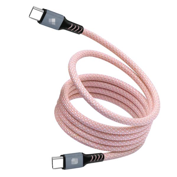 2025 Magnetic Braided Cables 1m Length Black Pink Options