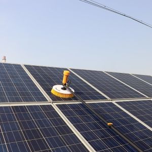 Aluminum Alloy/Carbon Fiber Solar Panel Cleaning Brush for Wuxi City Office