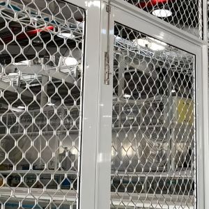 6061 6063 Aluminum Diamond Grille Security Screen Powder Coating / Oxidation