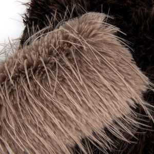 Contact Density Density Long Hair Pile Faux Fur with 100% Polyester Back