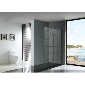 Explosion Proof Texture Shower Glass For Bathtub Free Standing