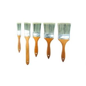 Quality Hollow Polyester Filament Flat Bristle Paint Brush For House Wood Handle for sale