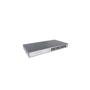 24 Port POE Power Over Ethernet Gigabit Switch Connecting With Devices