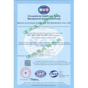 Henan Loxowo Biotechnology Co.,Ltd Certifications