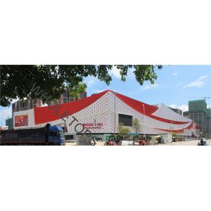 Length 600mm-4500mm Perforated Aluminium Plate For Shopping Mall